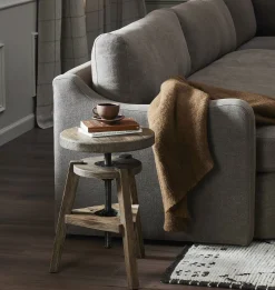 Addy Pedestal Accent Stool