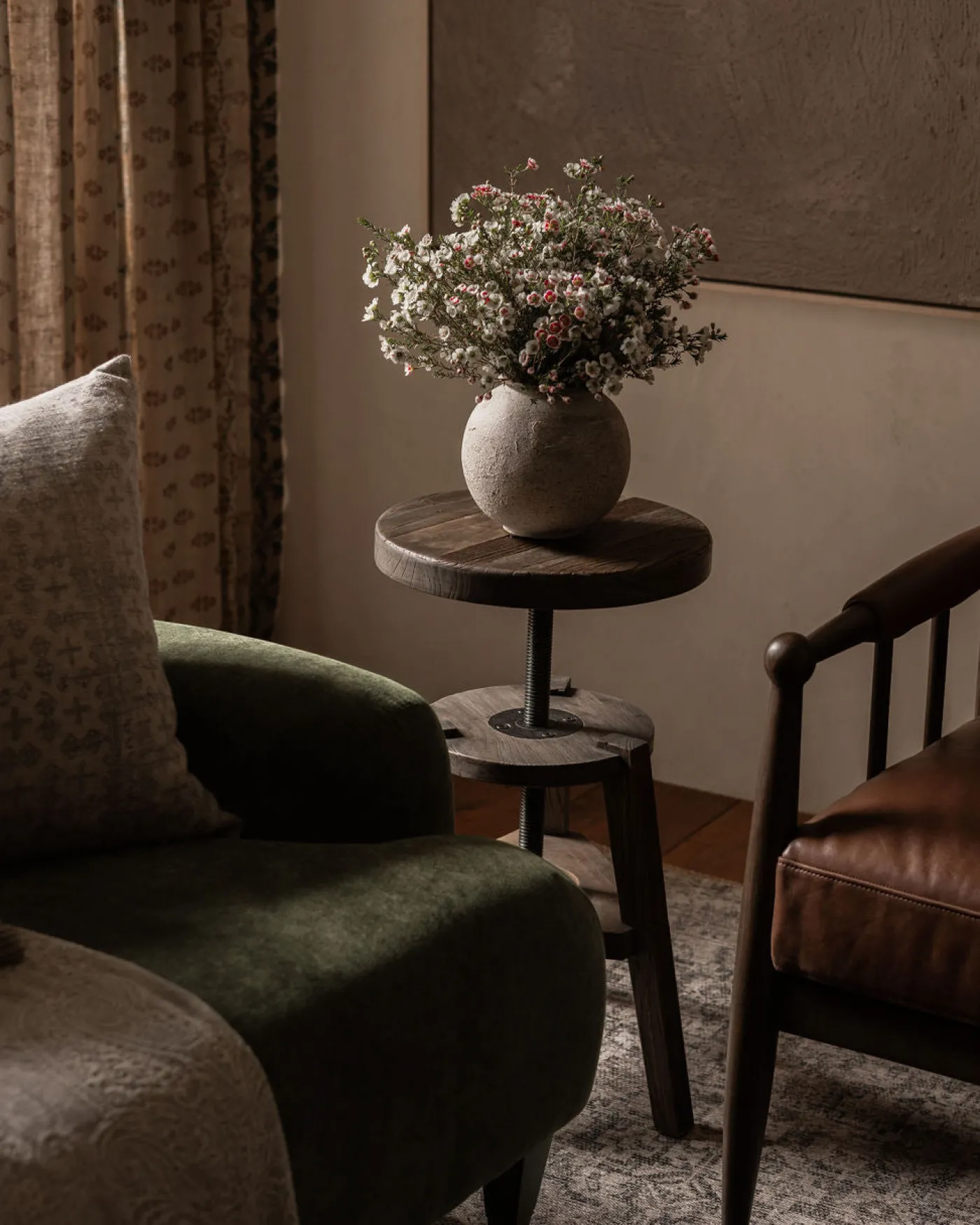 Addy Pedestal Accent Stool