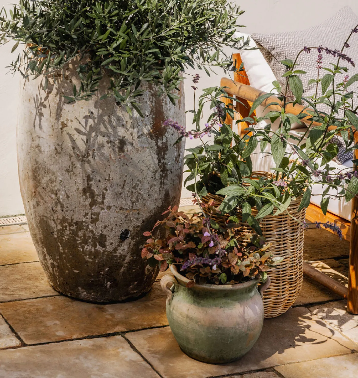 Aged Terracotta Urn