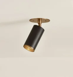 Albion Flush Mount Brass