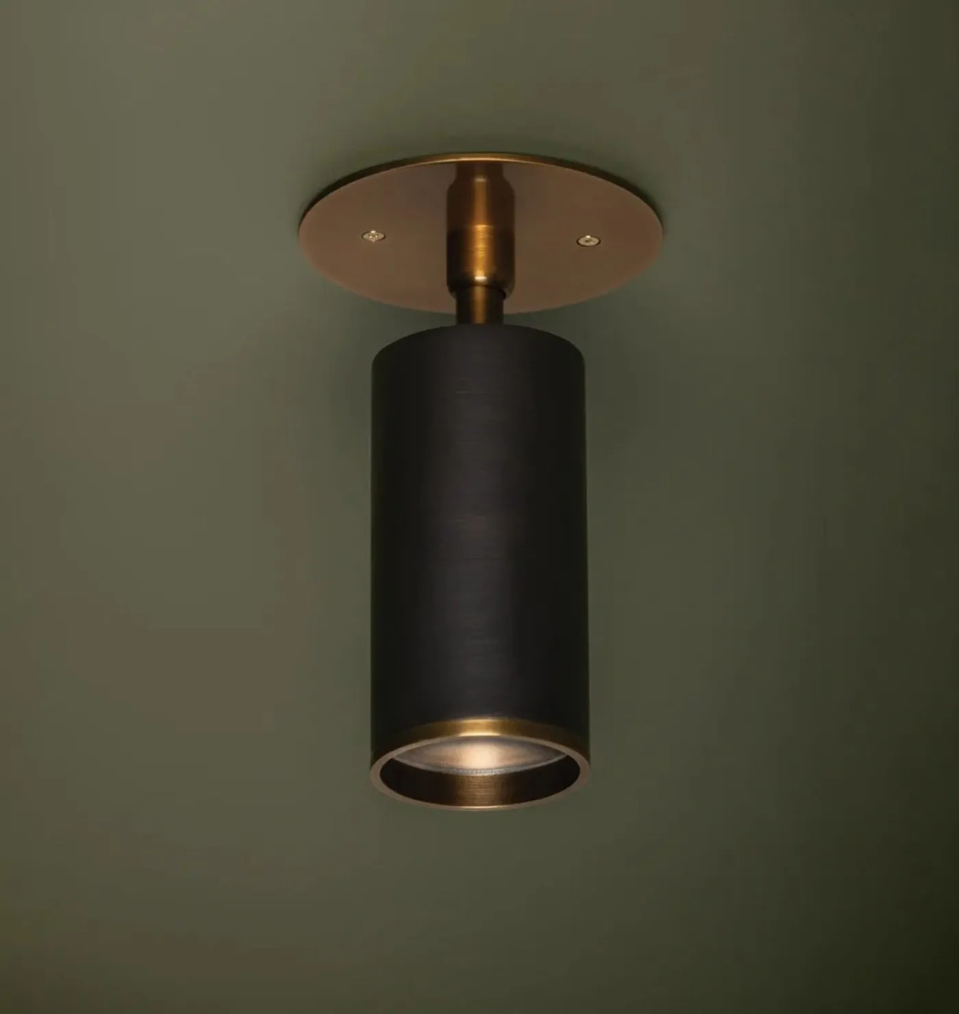Albion Flush Mount Brass
