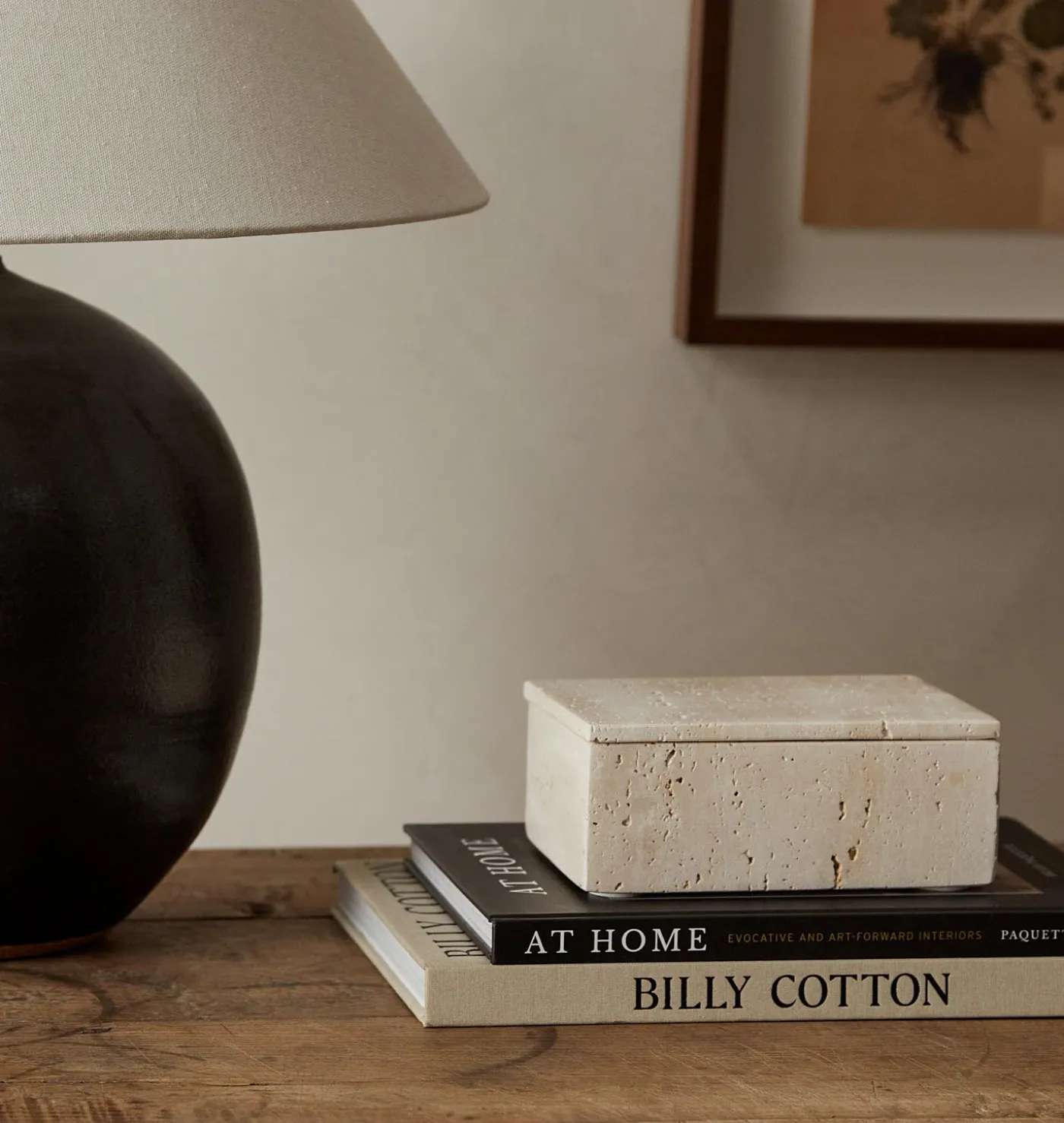 Aldo Travertine Rectangular Box