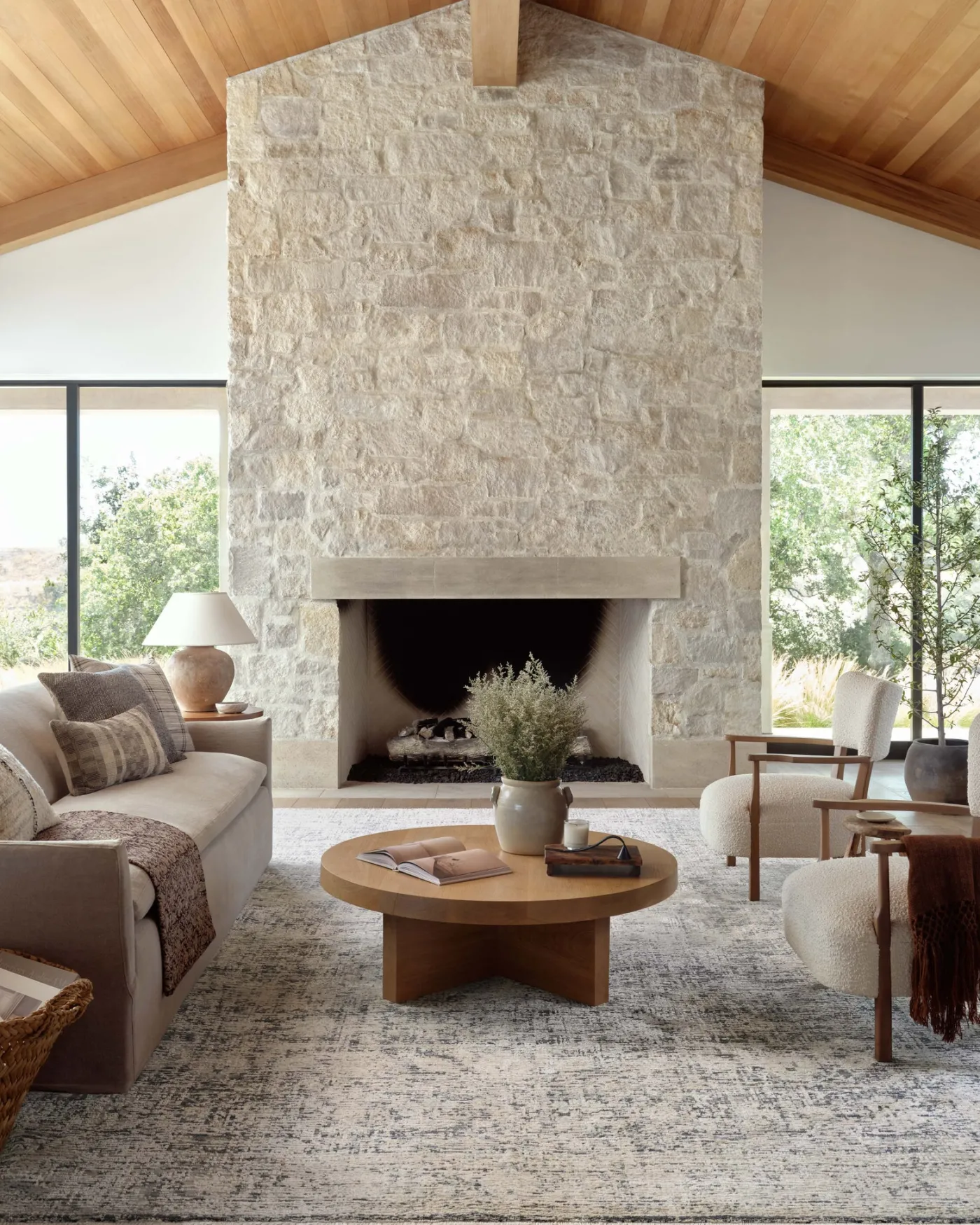 Alie ALE-05 Charcoal / Beige Area Rug