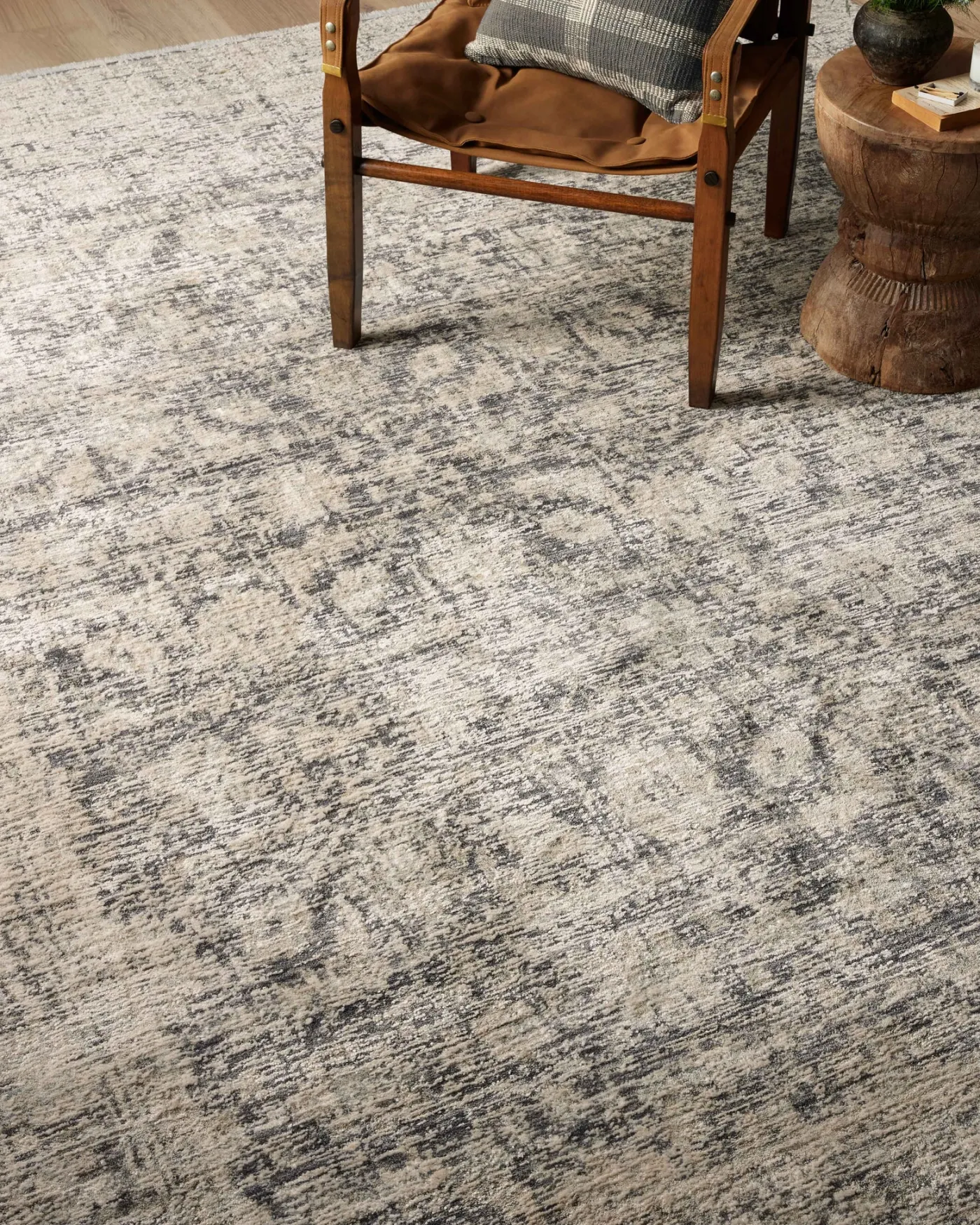 Alie ALE-05 Charcoal / Beige Area Rug