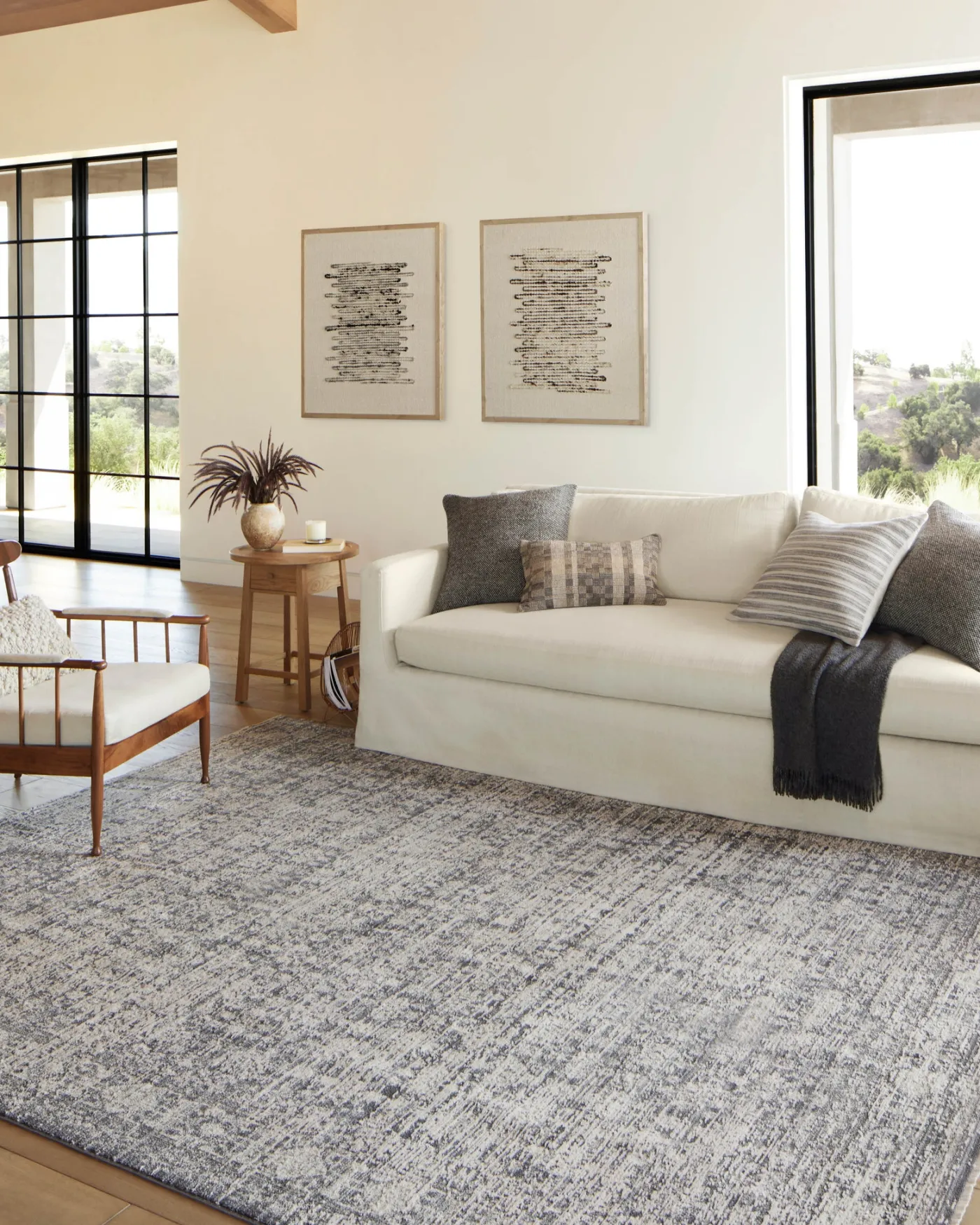 Alie ALE-03 Charcoal / Dove Area Rug