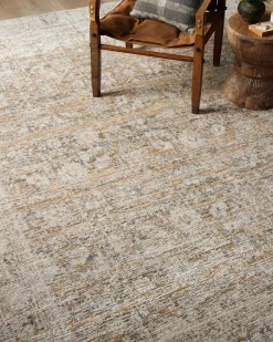 Alie ALE-05 Gold / Beige Area Rug