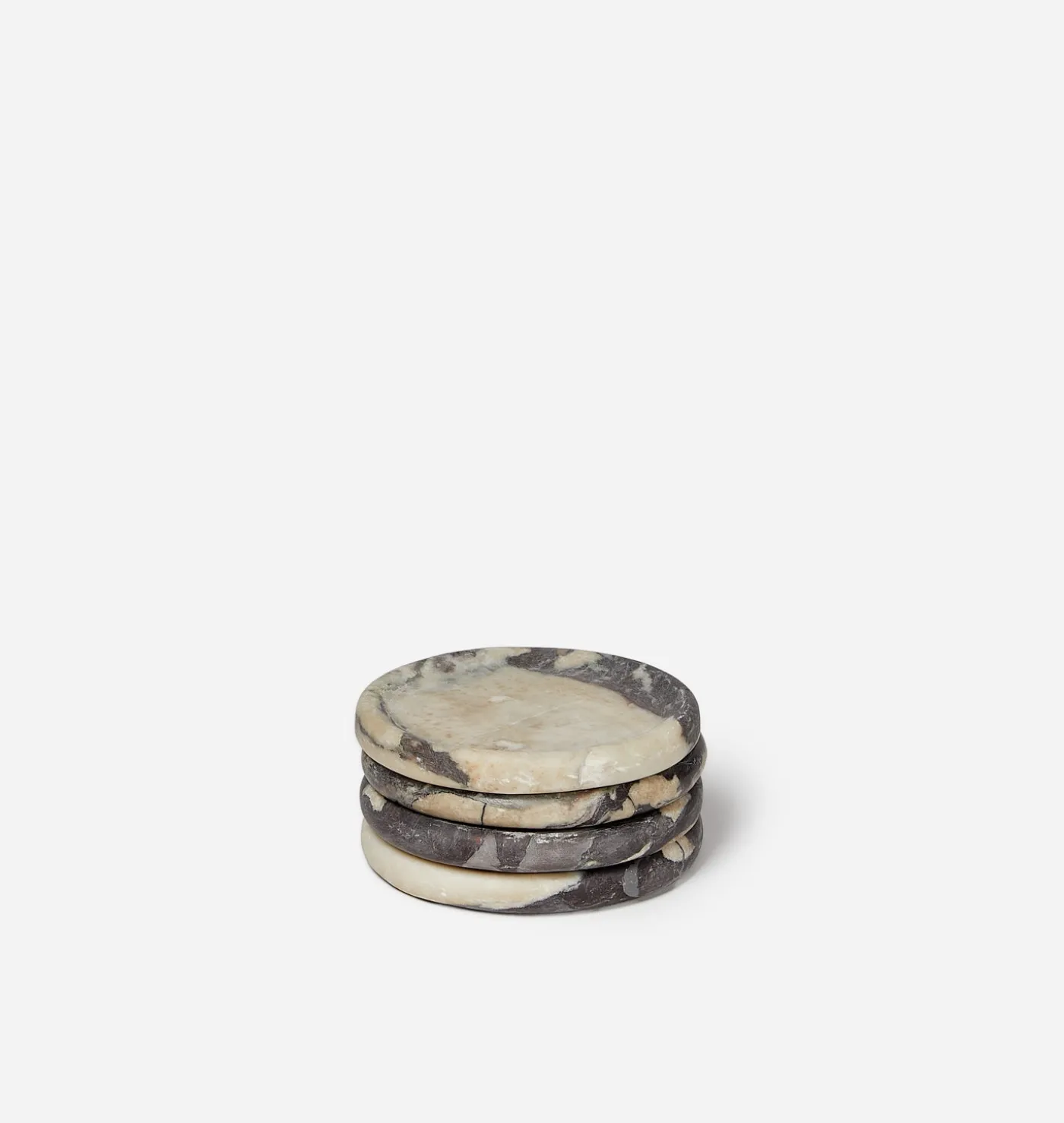Allyn Marble Coaster Calacatta Viola S/4