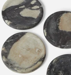 Allyn Marble Coaster Calacatta Viola S/4