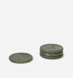 Allyn Marble Coaster Egyptian Green S/4