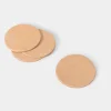 Amber Leather Coasters S/4