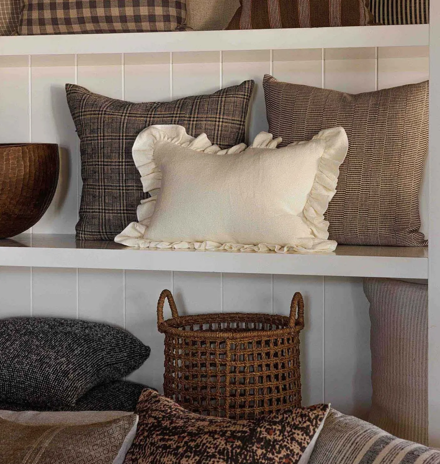 Anika Ruffle Lumbar Pillow 14" x 20"