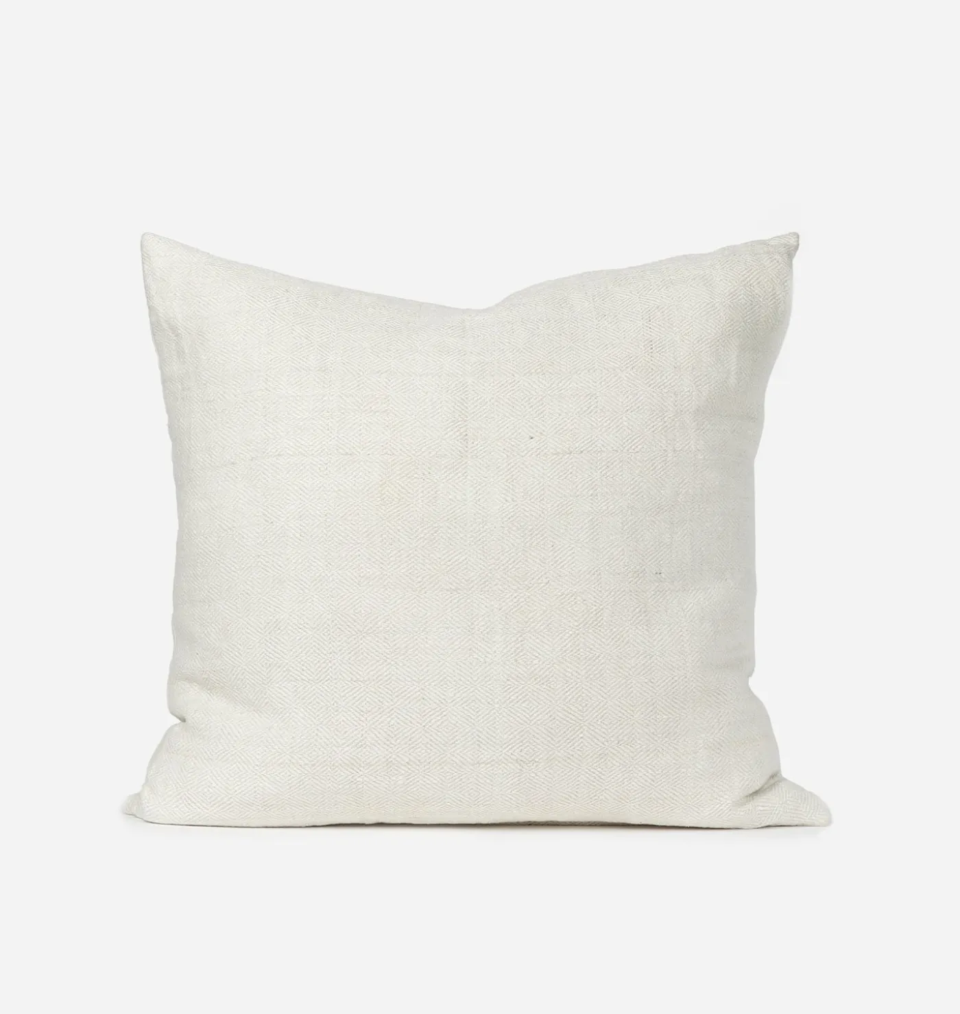 Antique Complex Weave Ivory Pillow