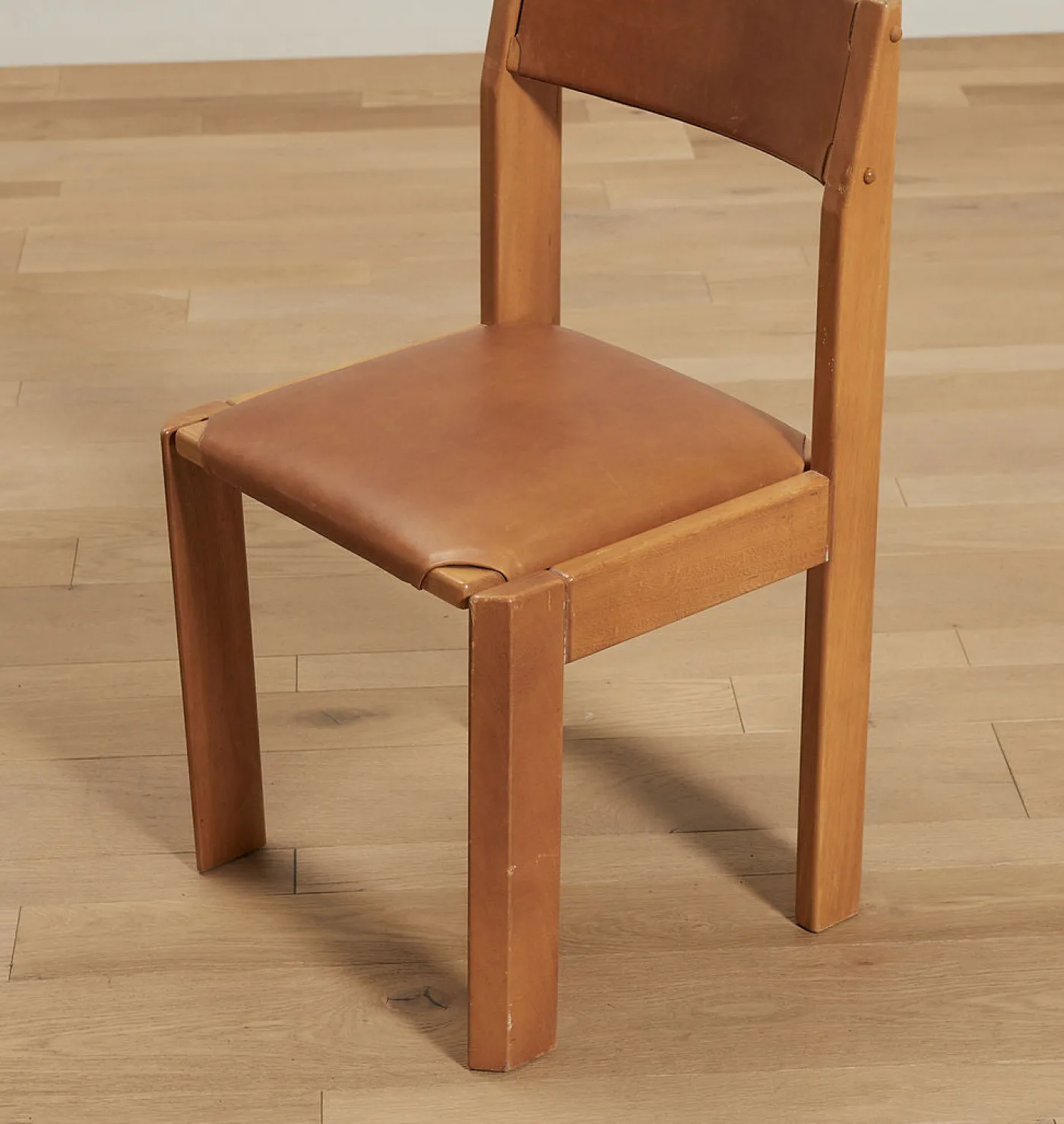 Antique Leather Chair S/4