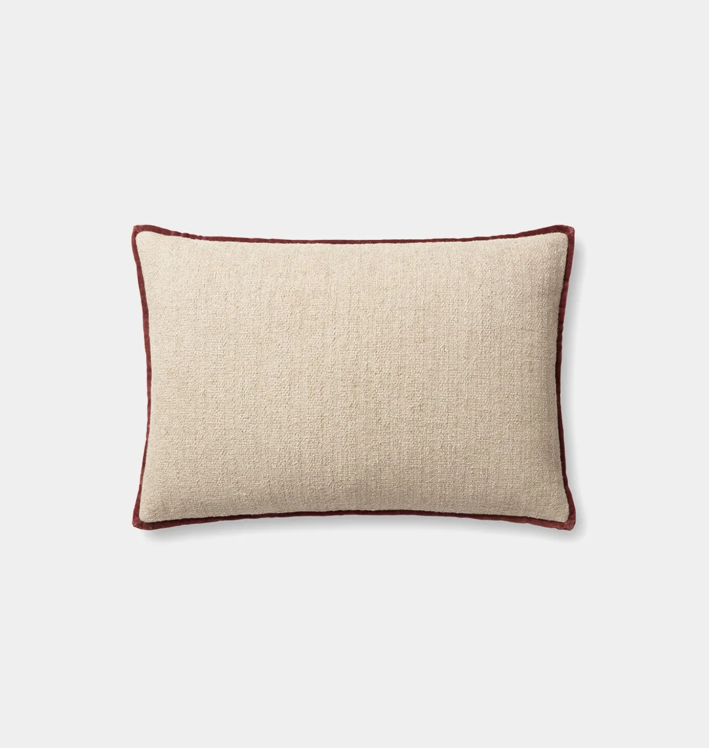 Aveline Pillow 16'' x 26'' Ivory / Wine