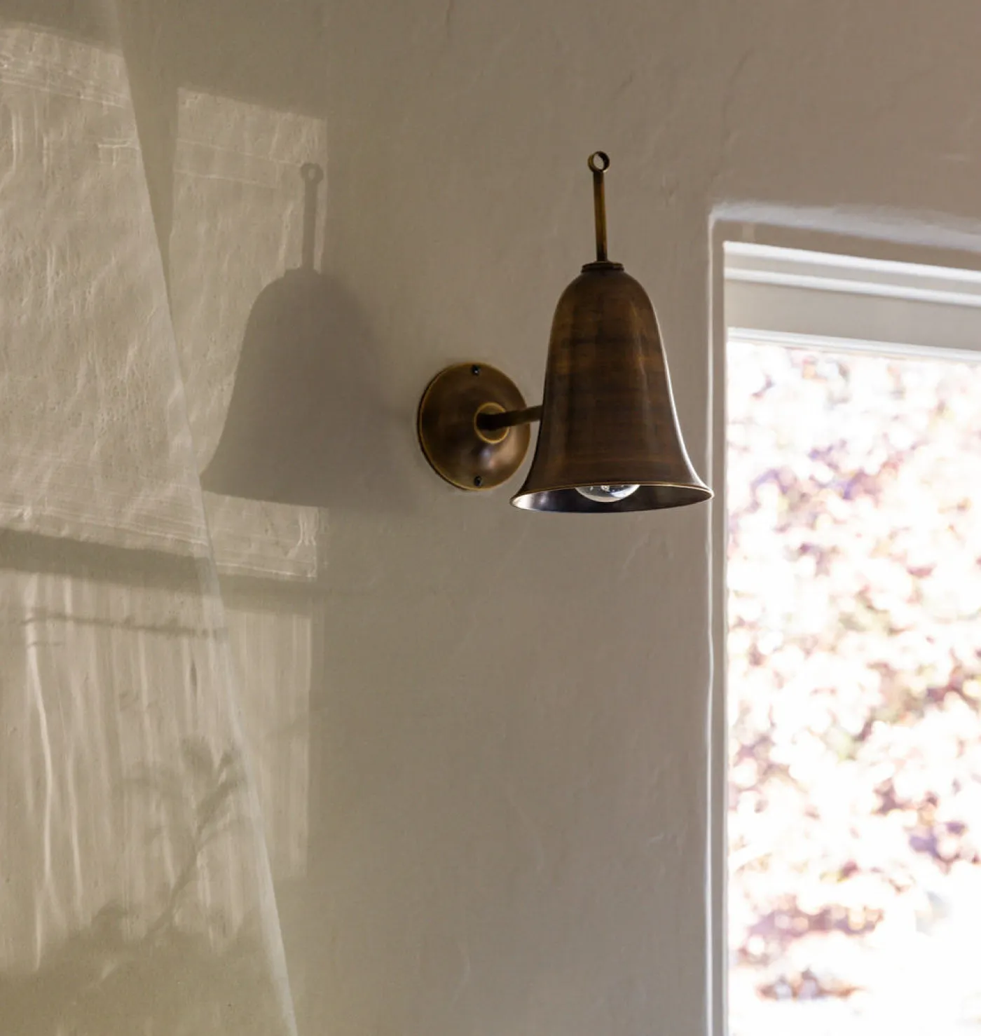 Bari Patinated Brass Sconce