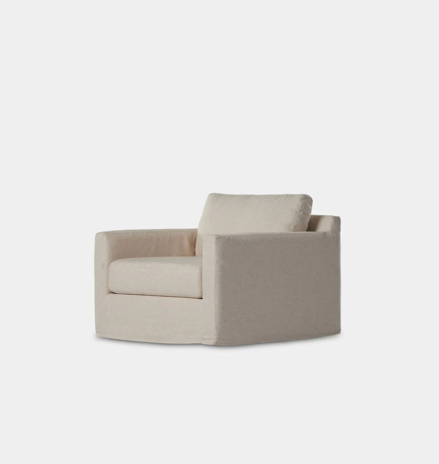 Bentham Slipcovered Swivel Chair