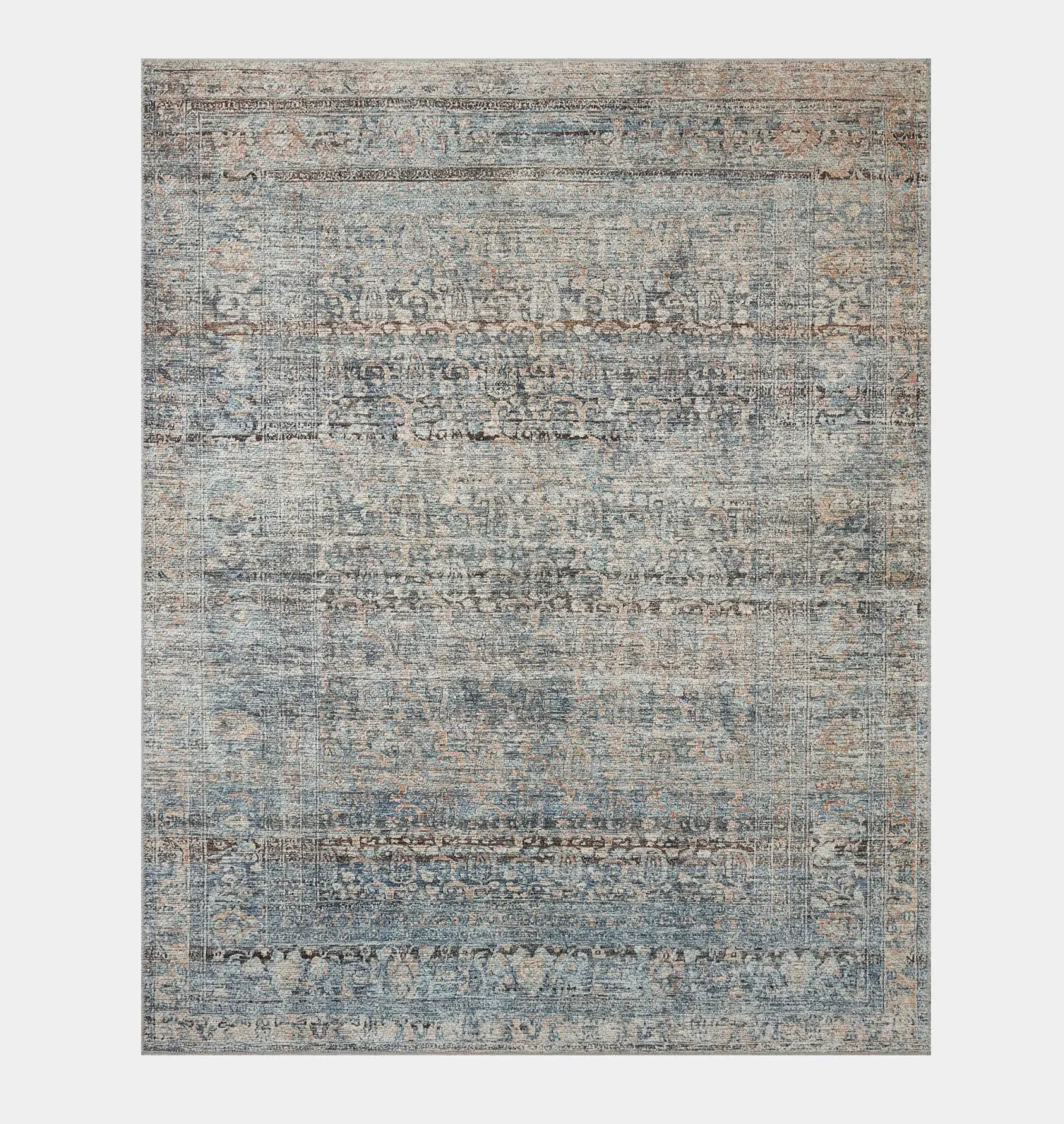 Billie BIL-05 Denim / Blush Area Rug