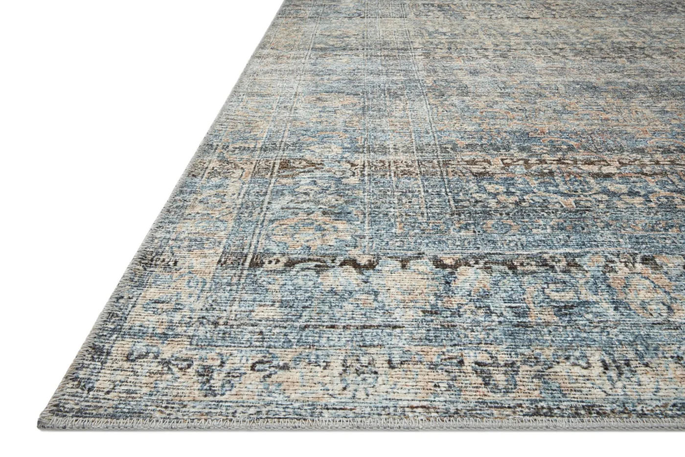 Billie BIL-05 Denim / Blush Area Rug