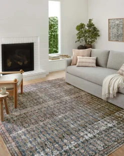 Billie BIL-02 Ocean / Brick Area Rug
