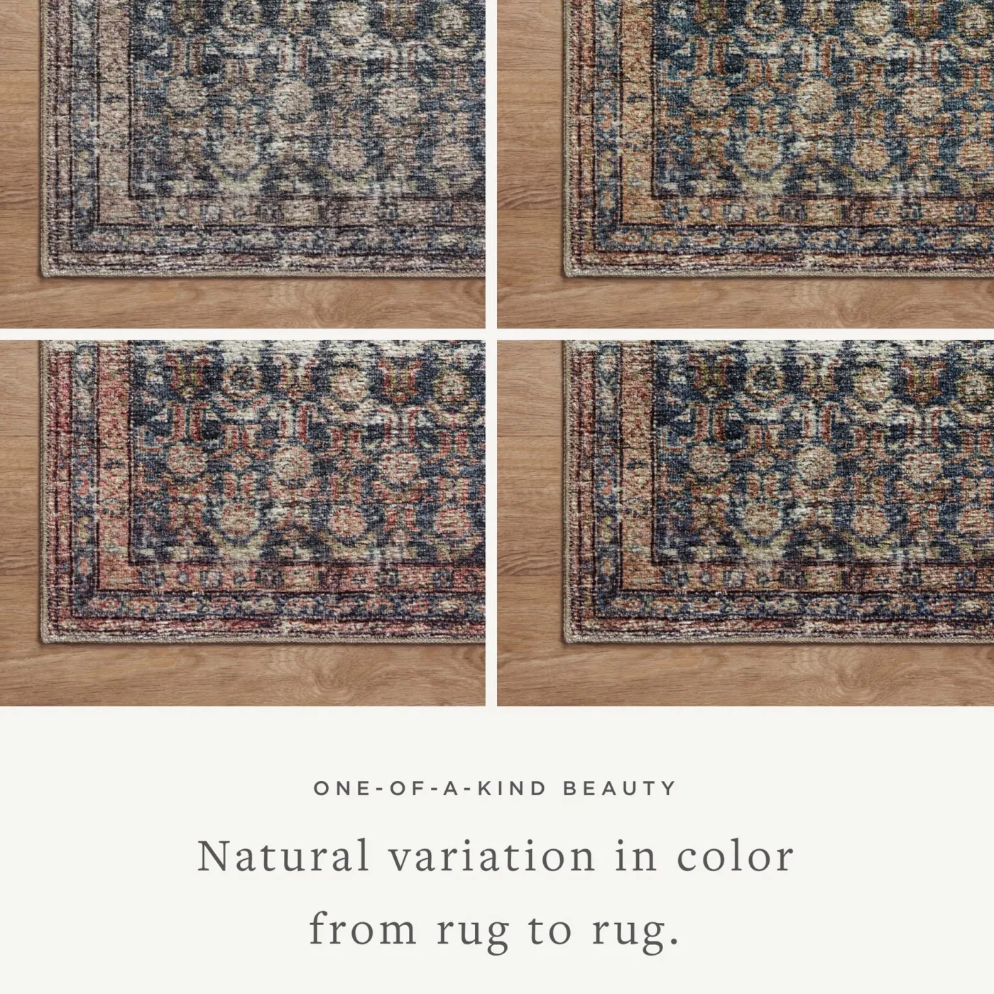Billie BIL-02 Ocean / Brick Area Rug