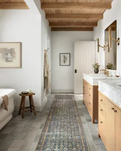 Billie BIL-02 Ocean / Brick Area Rug