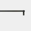 Black Curved Curtain Rod 40"-77"