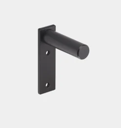 Black Curved Curtain Rod 40
