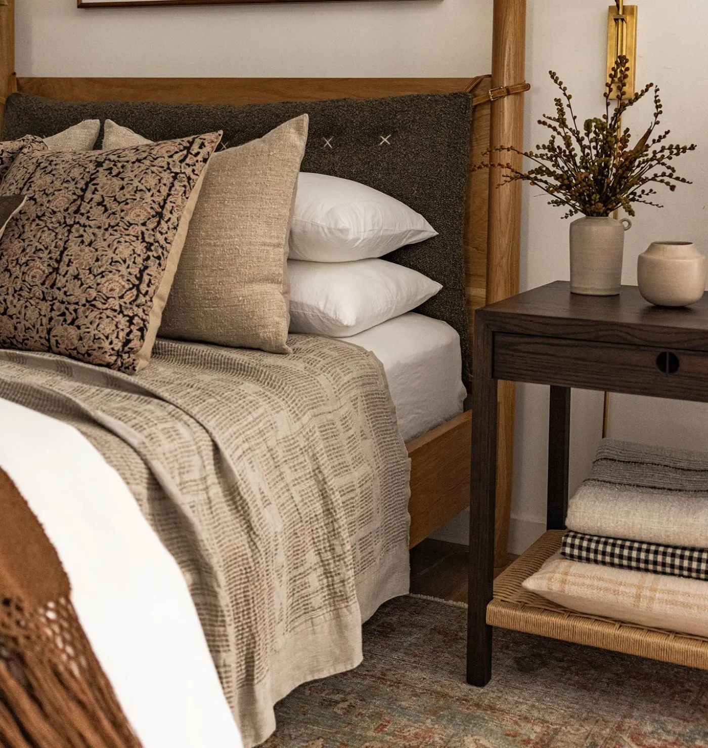 Bogolan Bed Throw Blanket
