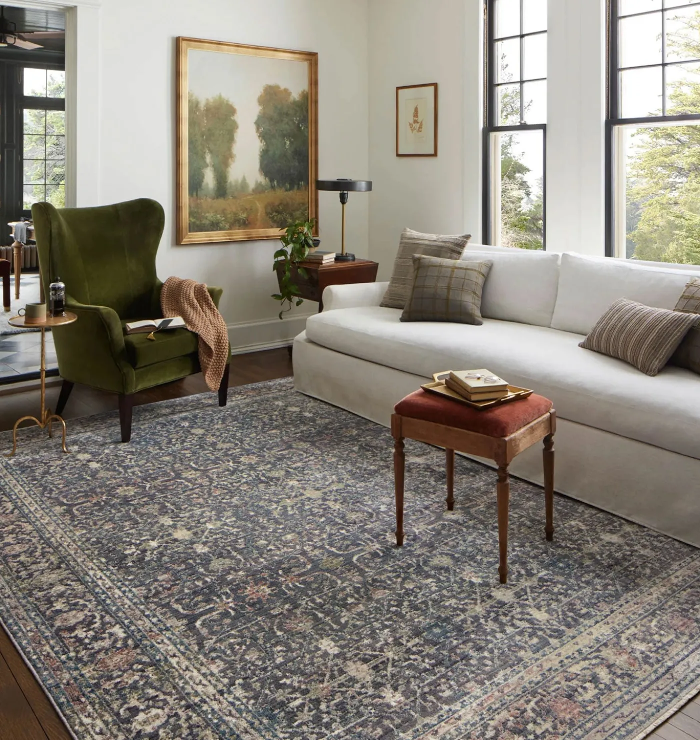 Bradbury BRU-01 Midnight / Multi Area Rug