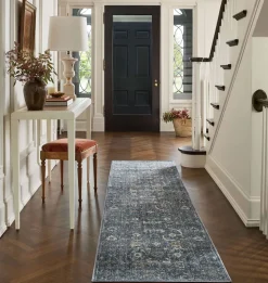 Bradbury BRU-03 Ocean / Gold Area Rug