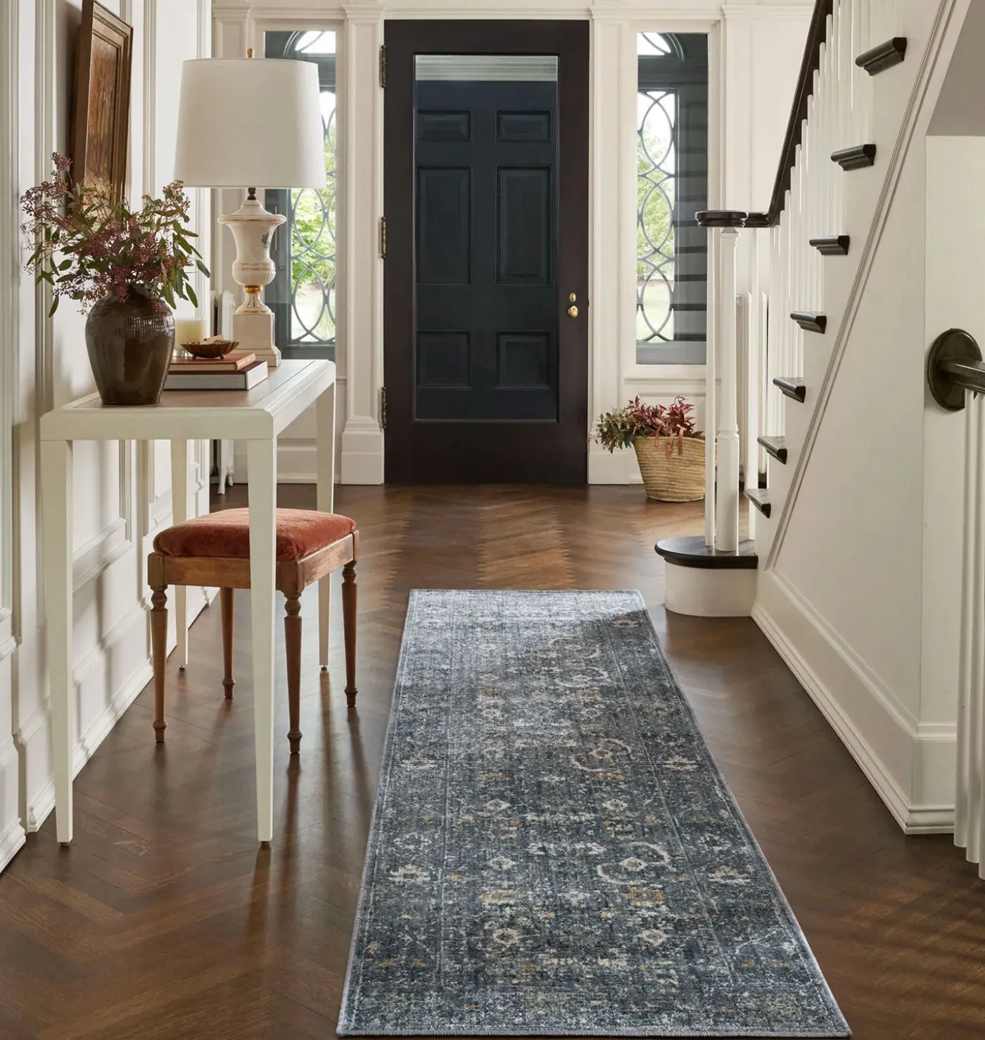 Bradbury BRU-03 Ocean / Gold Area Rug