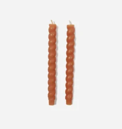 Braided Taper Candle S/2