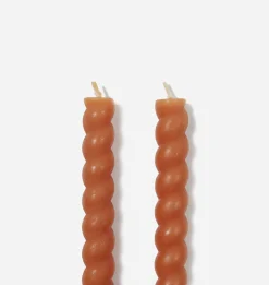 Braided Taper Candle S/2