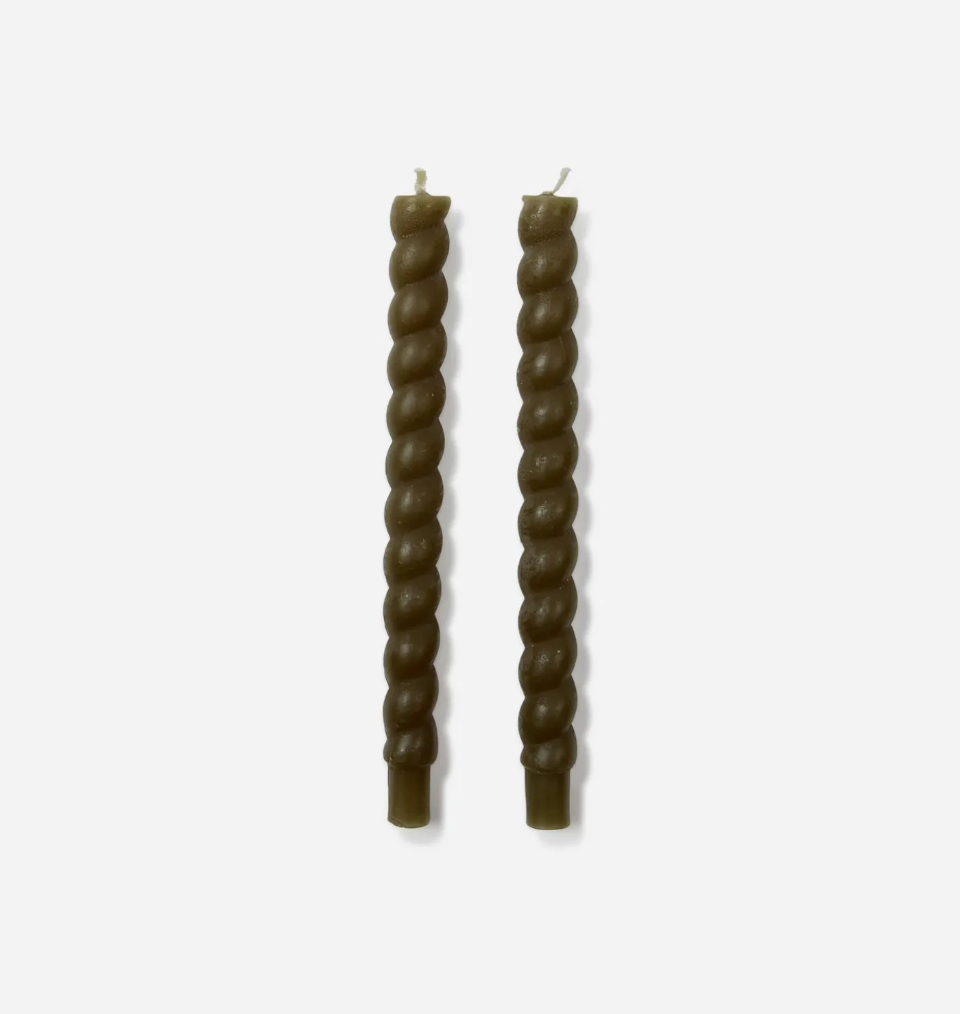Braided Taper Candle S/2