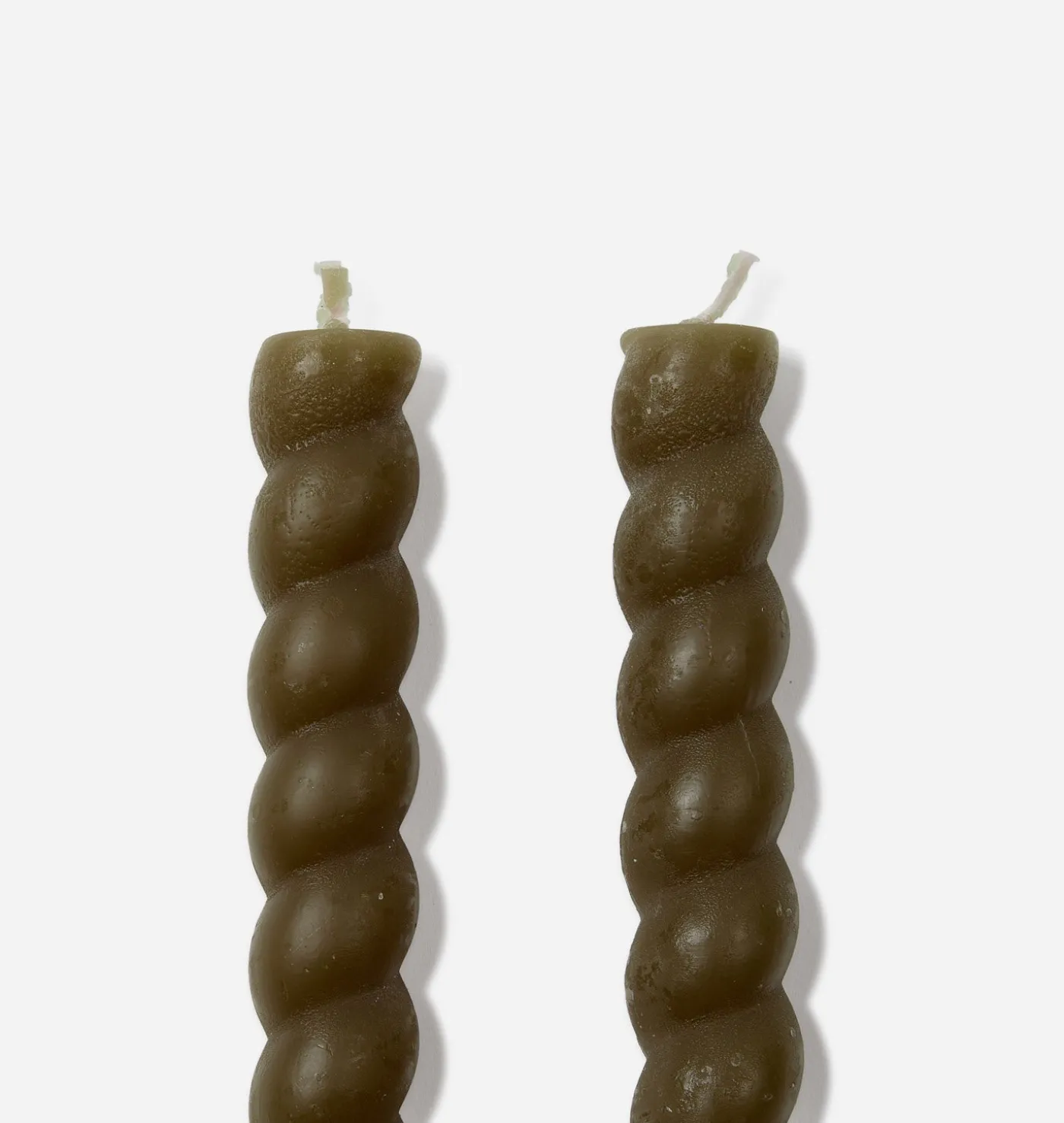 Braided Taper Candle S/2