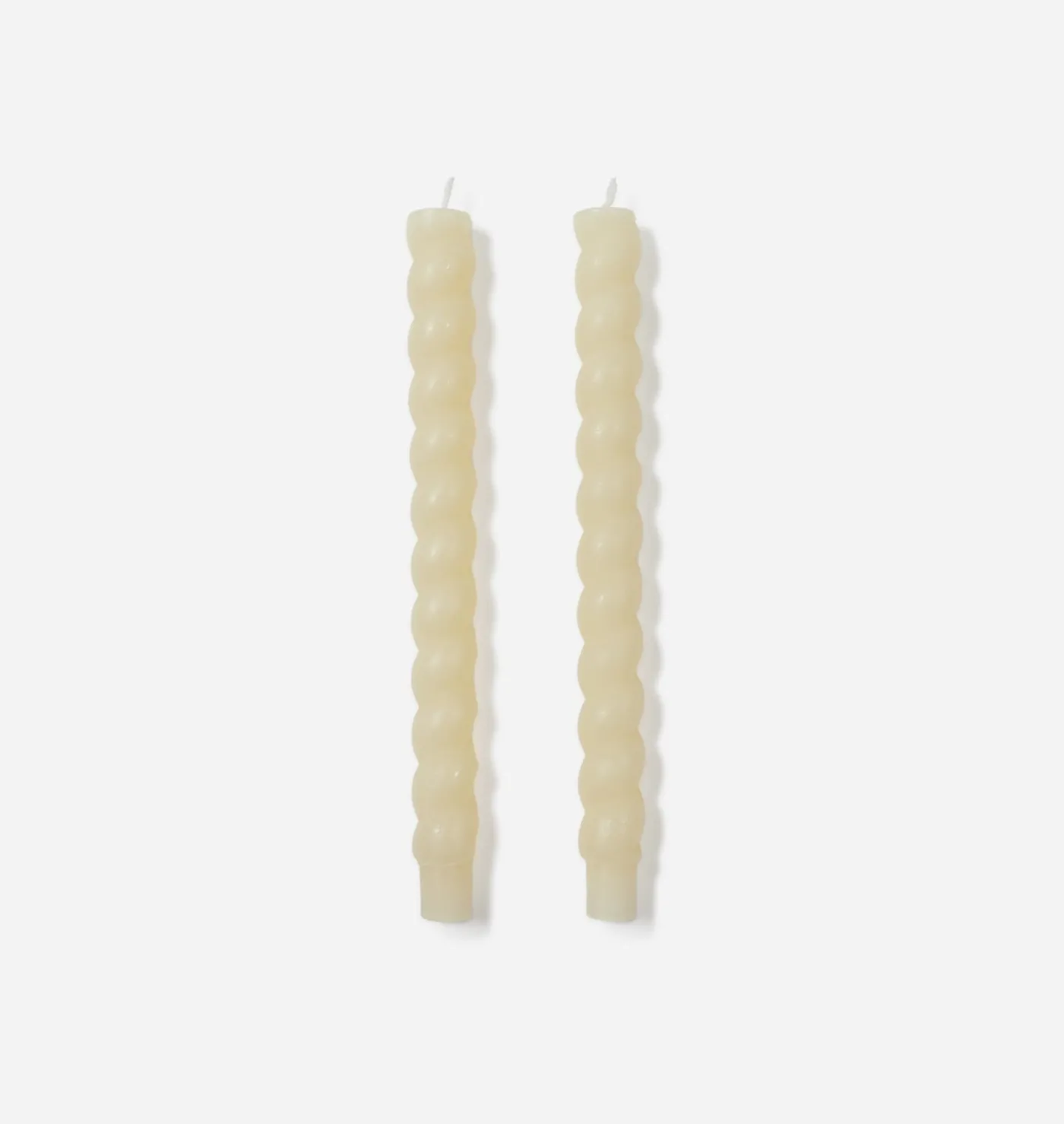 Braided Taper Candle S/2