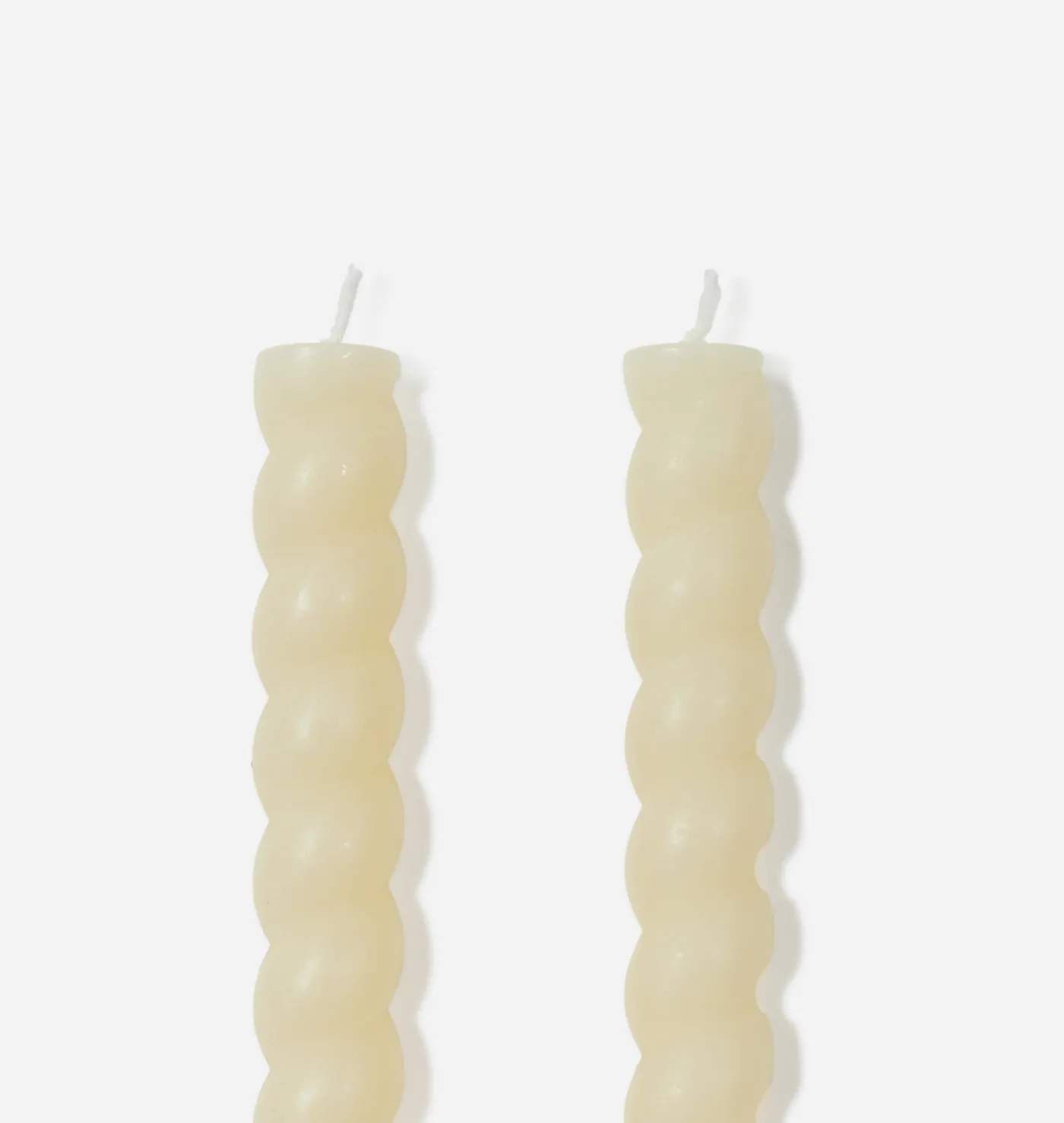 Braided Taper Candle S/2