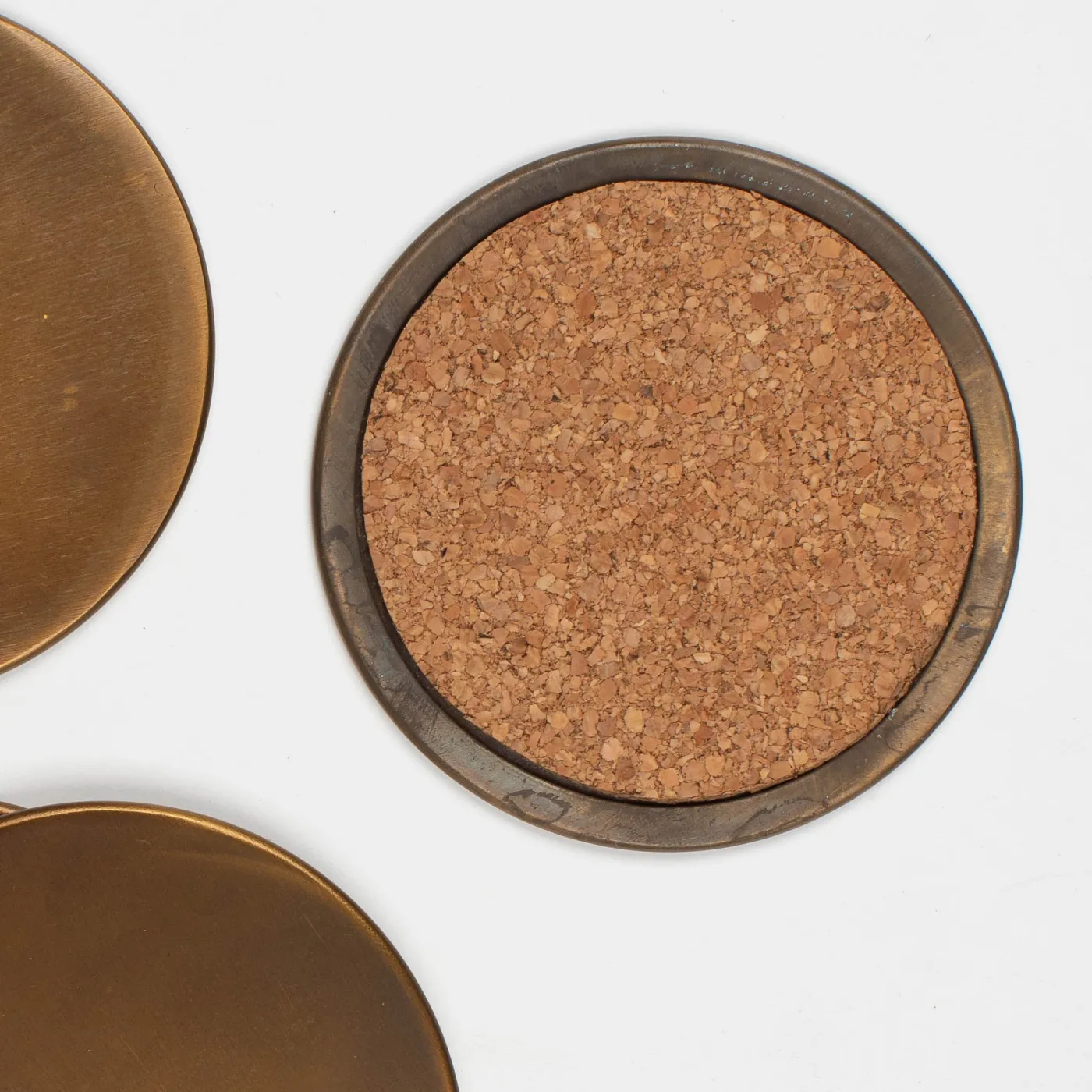 Brass Coaster Set