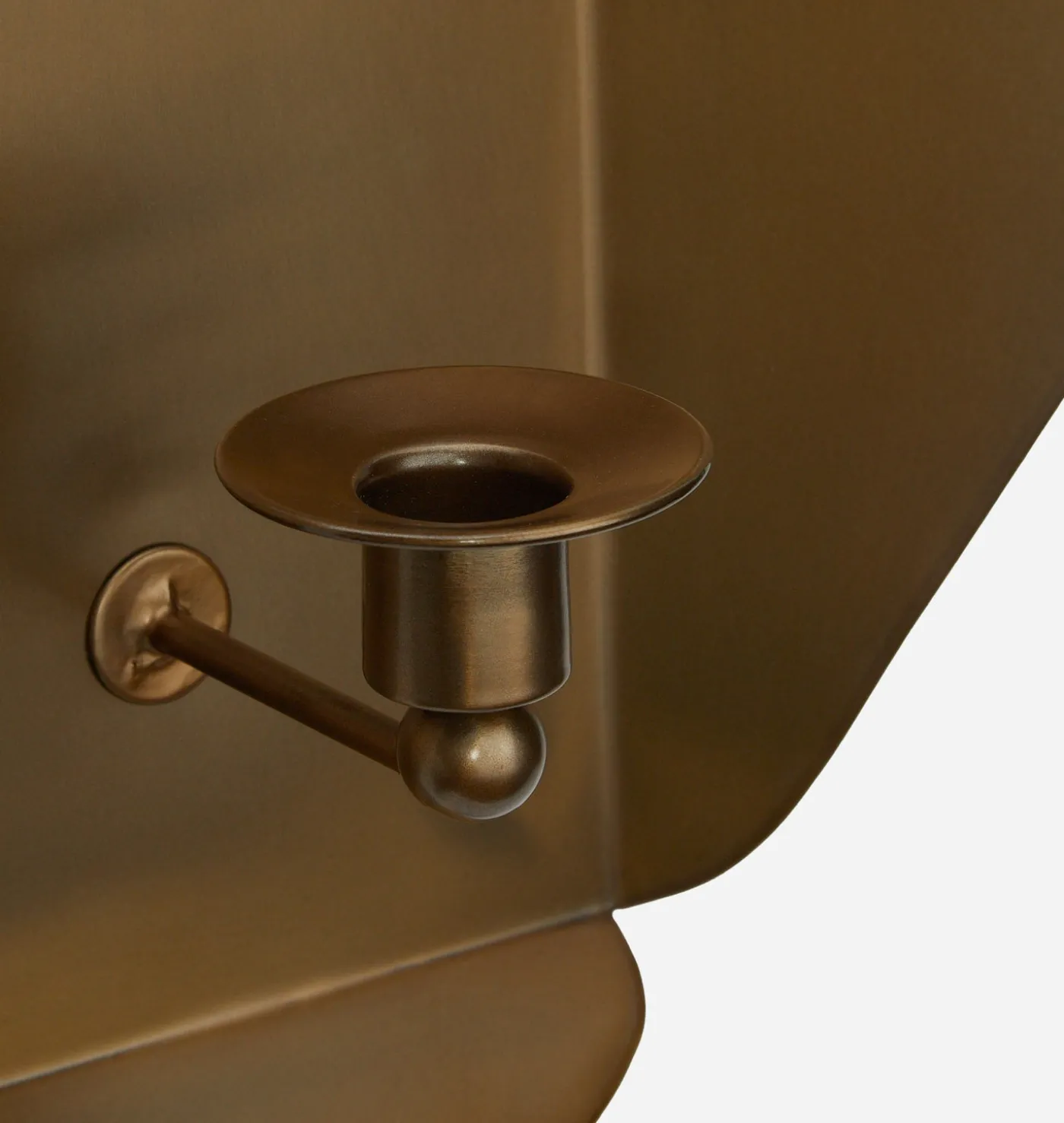 Brass Wall Candle Holder
