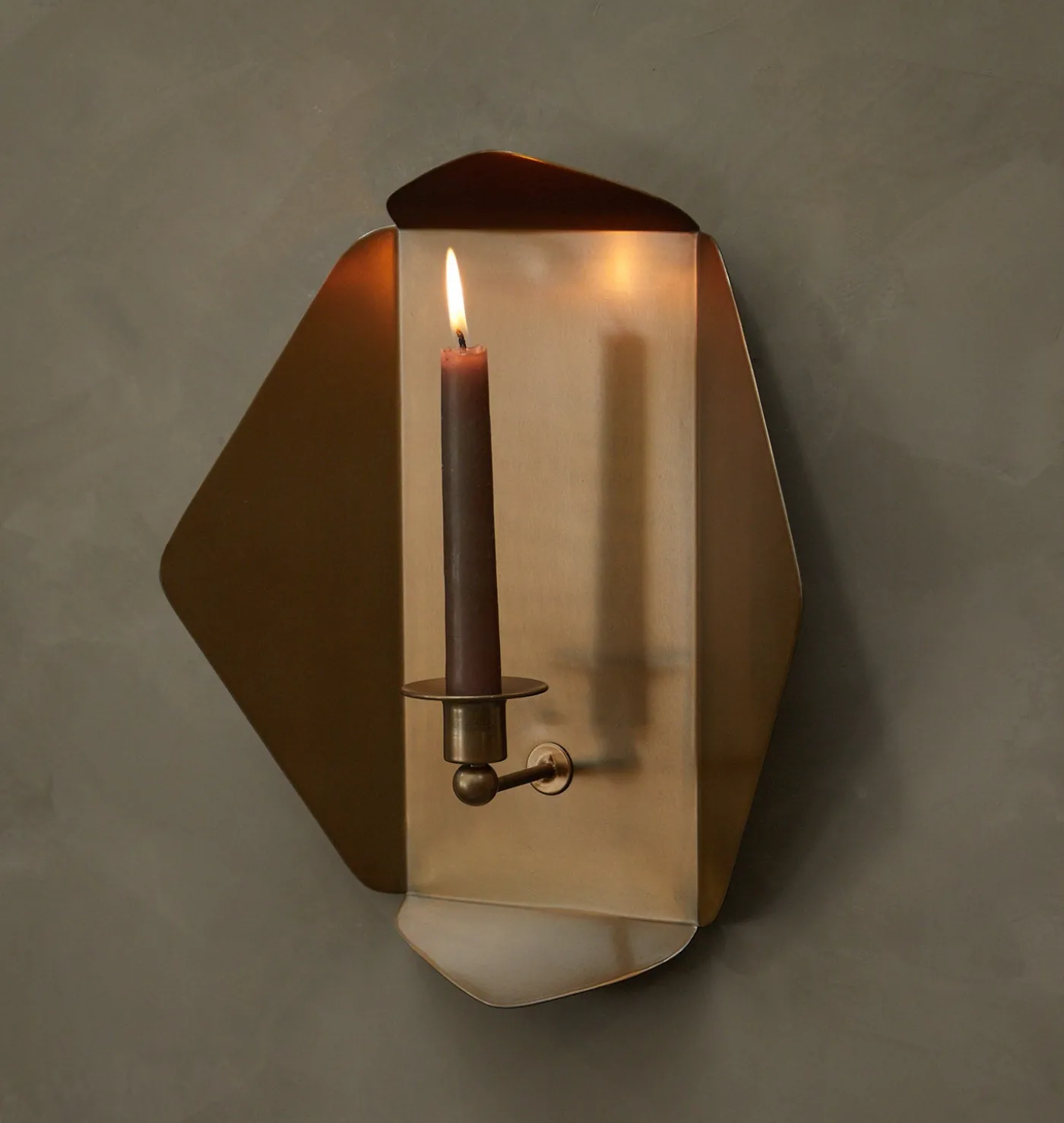 Brass Wall Candle Holder