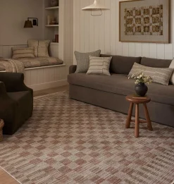Cali CIL-06 Brick / Natural Area Rug