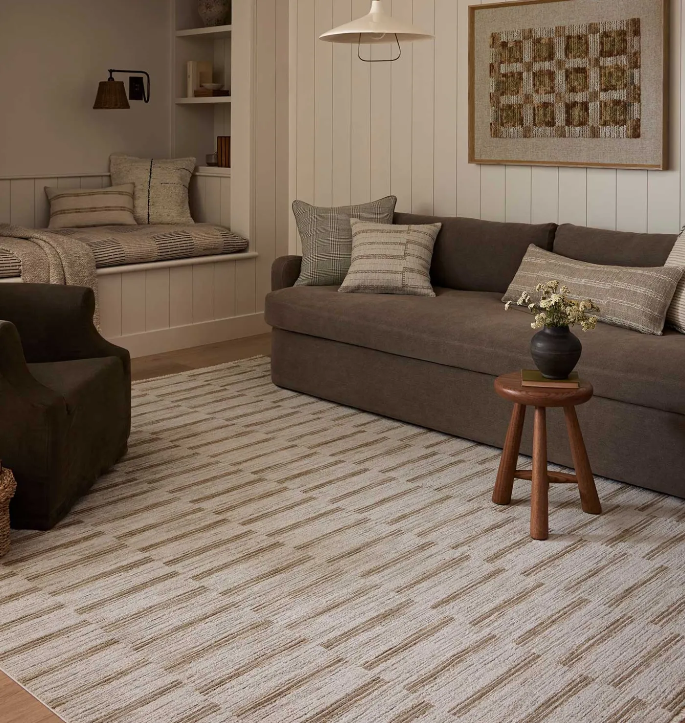 Cali CIL-04 Ivory / Tobacco Area Rug
