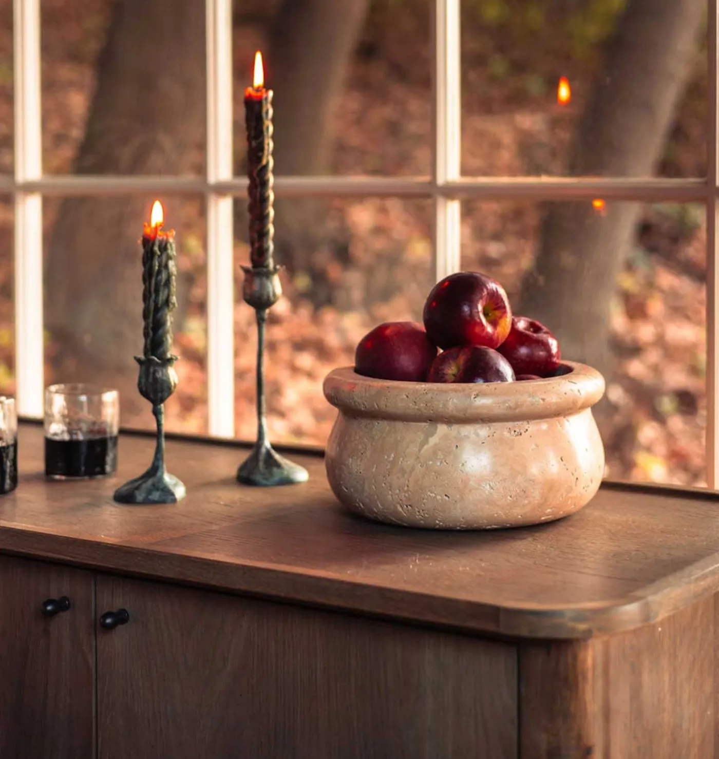 Calli Travertine Bowl
