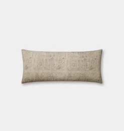 Celestia Pillow 13'' x 35'' Natural / Wine