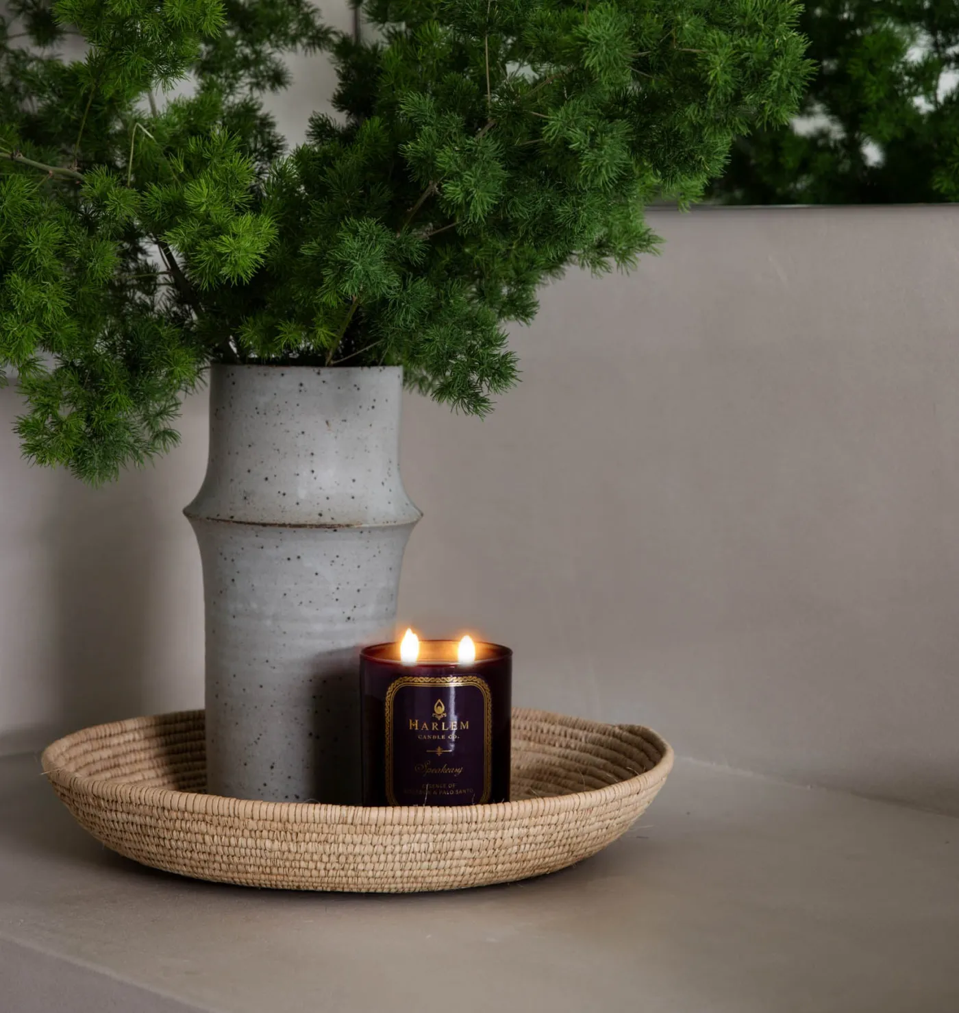 Ceramic Ridge Vase