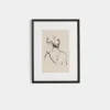 Charcoal Her by Brittney Schulz Framed Print
