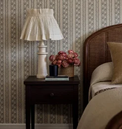 Checked Cotton Table Lamp Shade