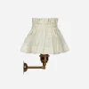 Checked Cotton Wall Sconce