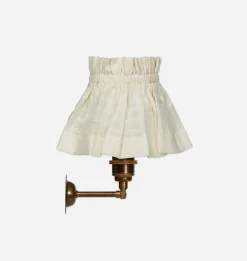 Checked Cotton Wall Sconce