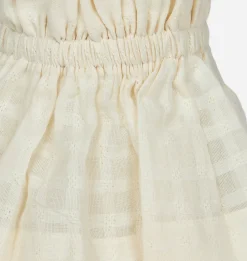 Checked Cotton Wall Sconce